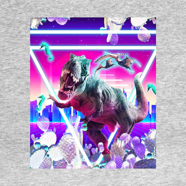 Dinosaur Rave Raving T-Rex by Random Galaxy